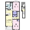 アルメリア 2LDKの間取り
