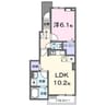 ファイン 1LDKの間取り