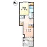 Casa.Quattro 1LDKの間取り
