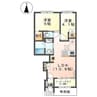 ルシェロ 2LDKの間取り