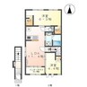 ルシェロ 2LDKの間取り