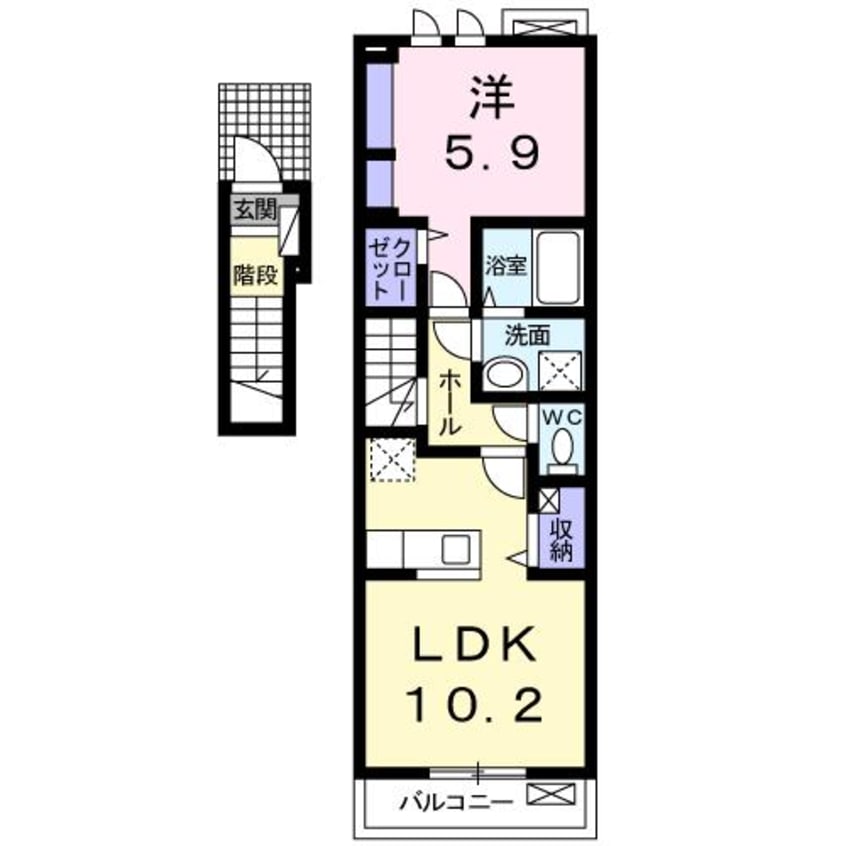間取図 ビスタ小牧