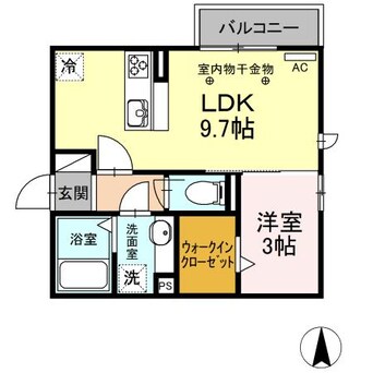 間取図 キャトルセゾン桜館