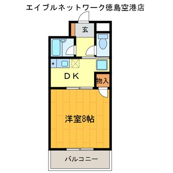 間取図 パールメゾン松茂