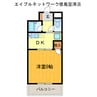 パールメゾン松茂 1DKの間取り