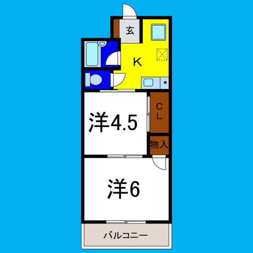 間取図 パールメゾン松茂