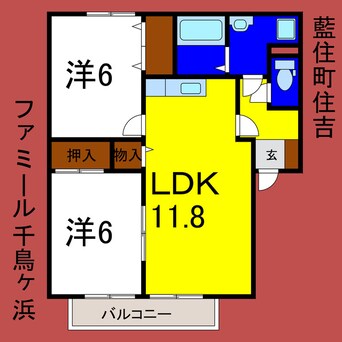 間取図 ファミール千鳥ヶ浜