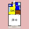 コパンジャンティ原 1DKの間取り