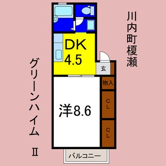 間取図 グリーンハイムⅡ