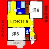 ミストラル 2LDKの間取り