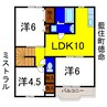 ミストラル 3LDKの間取り