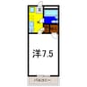 エスチュアリー64 1Kの間取り