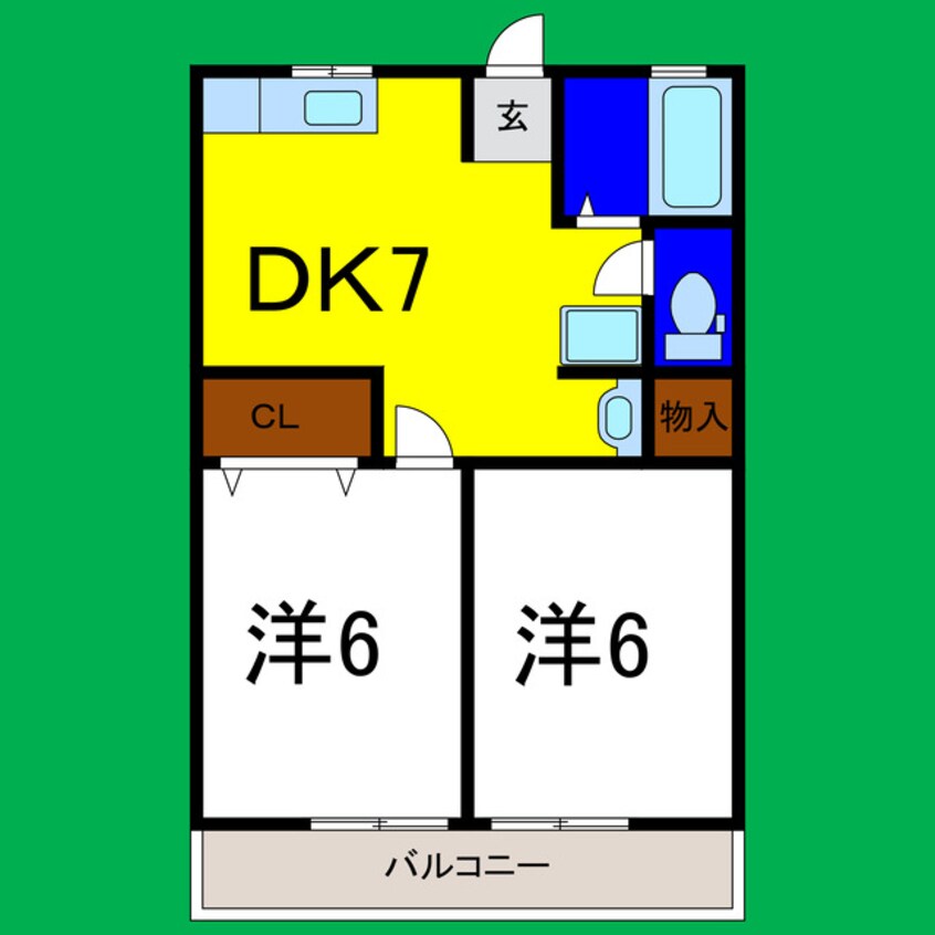 間取図 レトア松茂