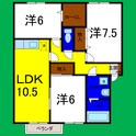 アムール21Ａの間取図