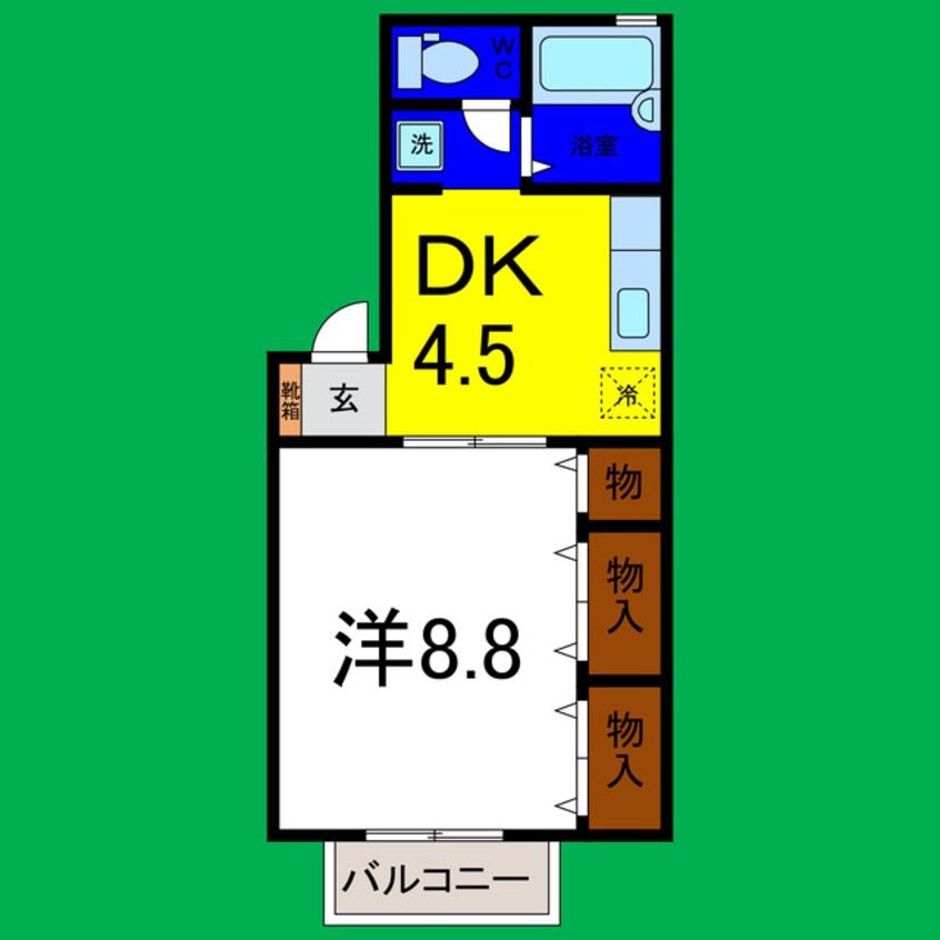 間取図 ドミール古川Ｃ