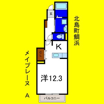 間取図 メイプレーヌＡ