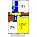 プラザシャルムＢの間取図