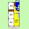 カーサド松茂 3LDKの間取り