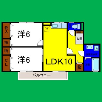 間取図 ラポール宮内Ｃ