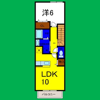 間取図 ソレイユ北島ⅡＣ