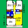 エポック鯛浜 3LDKの間取り