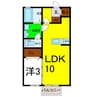 ヴィラセゾンⅢ 1LDKの間取り