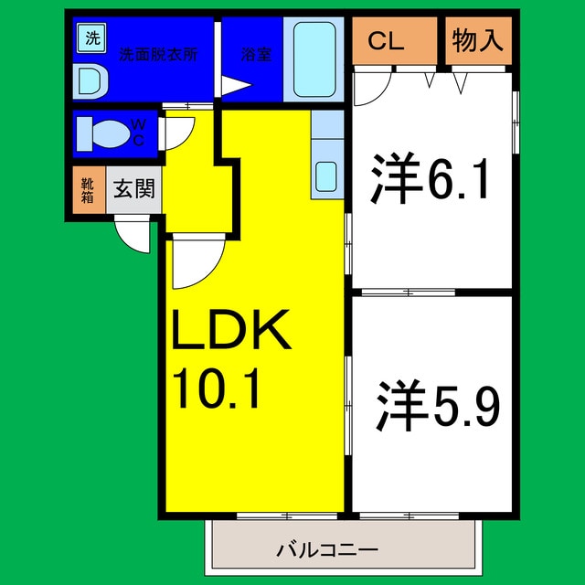 間取り図 バリュージュ萌芽Ｃ