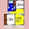 シャーメゾン藍住Ｃ 2LDKの間取り