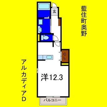 間取図 アルカディアＤ