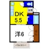 セントラルハイツ 1DKの間取り