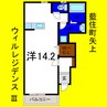ウィルレジデンスⅢ 1Kの間取り