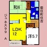 ジュネス99Ａ 2LDKの間取り