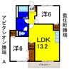 アビタシオン勝瑞Ａ 2LDKの間取り