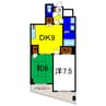 エグゼ古川 2DKの間取り