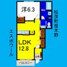 エスポワール 1LDKの間取り