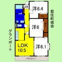 グランポートの間取図