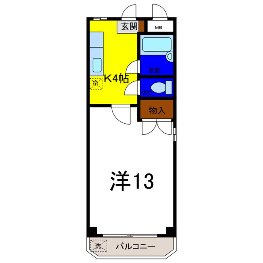 間取図 コーポＮＷ