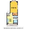 プチメゾン松茂 1DKの間取り
