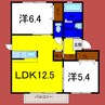 アルファコート・ウィ 2LDKの間取り