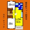 ラス・ティック 2LDKの間取り