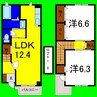 ボン・ファミーユＢ 2LDKの間取り