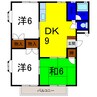 エクセレント　ソシア 3DKの間取り
