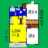 ジュネス 2LDKの間取り
