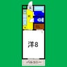 リベロハイツ 1Kの間取り