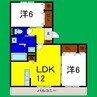 グランパルク 2LDKの間取り