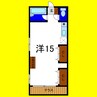 Ｍハイツ松茂 1Rの間取り