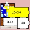 ルミエール大協 2LDKの間取り