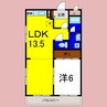 ルミエール大協 1LDKの間取り