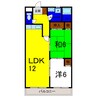 アメニティハイツ小川 2LDKの間取り