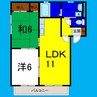 セトゥール・イン・イーストＡ 2LDKの間取り